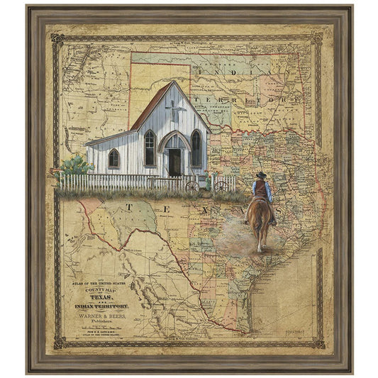 Homestead Map Canvas Art