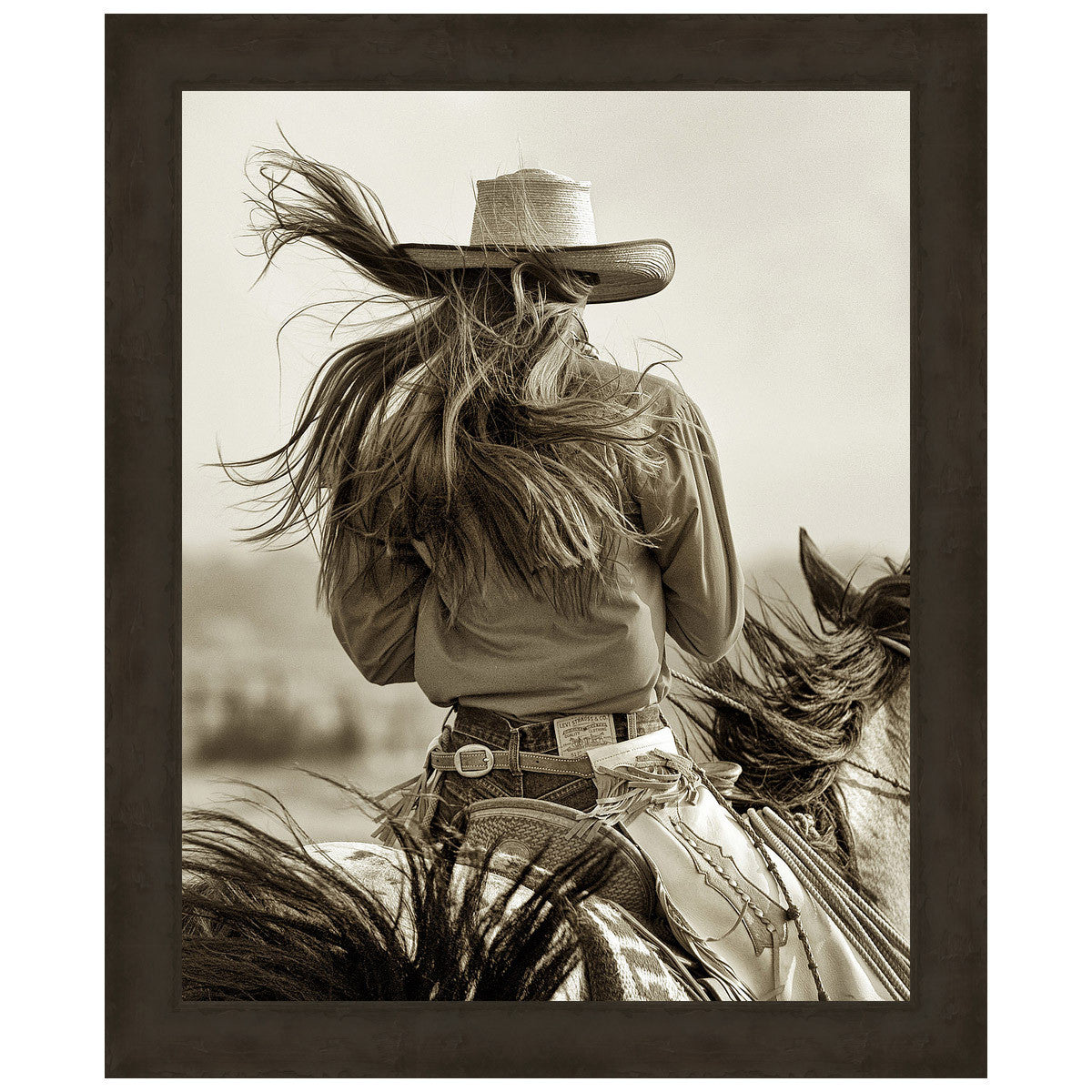 Cowgirl Framed Canvas