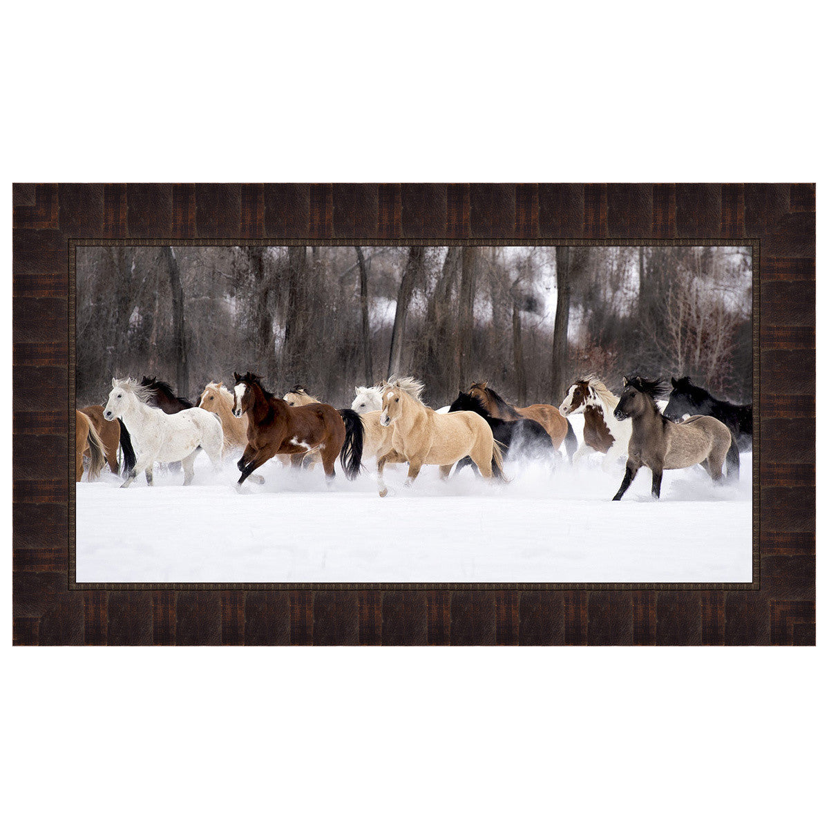Snow Run II Framed Print