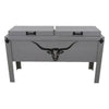 Longhorn Face Double Cooler - Gray