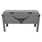 Longhorn Face Double Cooler - Gray