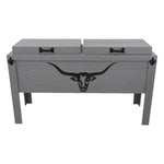 Longhorn Face Double Cooler - Gray