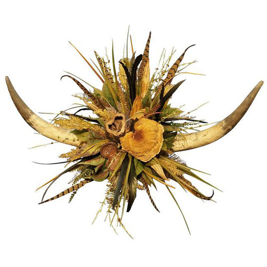 Remington Double Horn Wall Art