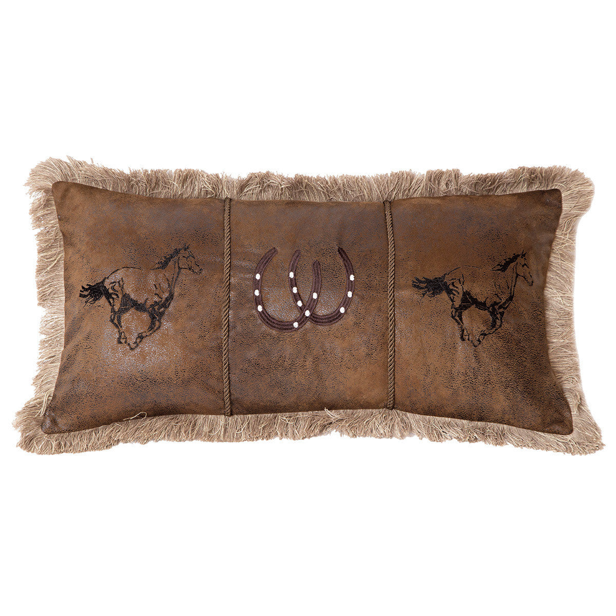 Mustangs and Horseshoes Pillow - OUT OF STOCK UNTIL 07/03/2026