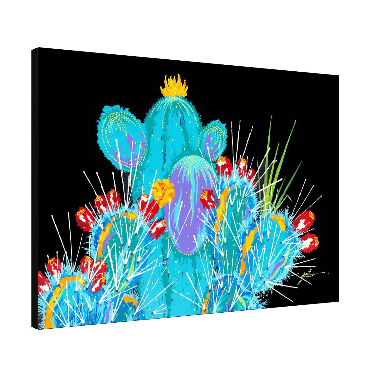 Colorful Cacti Wall Art