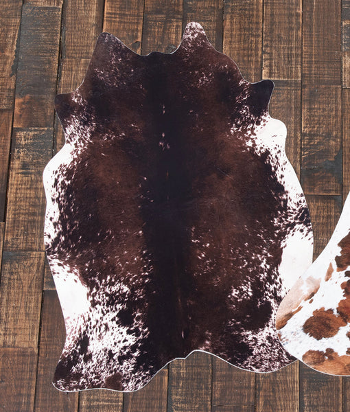 Small Faux Cowhide Tri-color Rug
