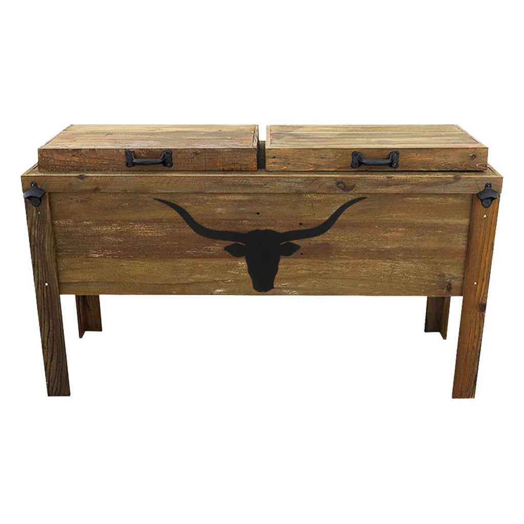 Longhorn Silhouette Double Cooler - Walnut