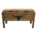 Longhorn Silhouette Double Cooler - Walnut