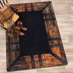 Vintage Oak Barrel Rug - 2 x 8