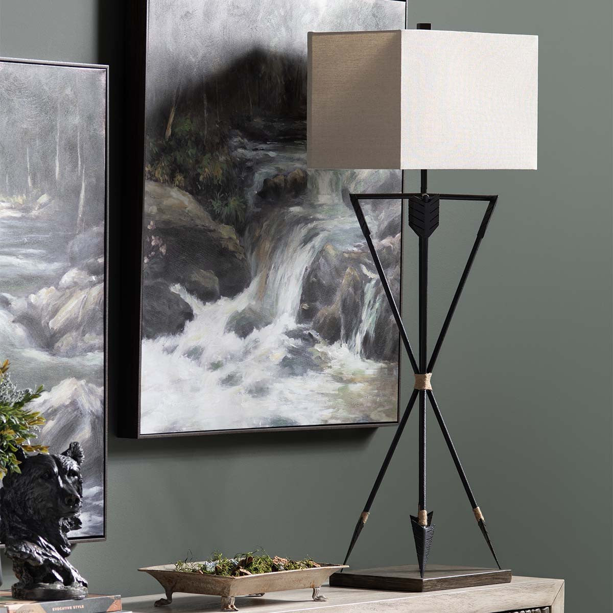 Wild West Arrowhead Table Lamp