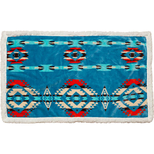 Turquoise Sky Sherpa Dog Blanket - Small