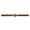 Sun Burst Concho 6 Hook Coat Rack