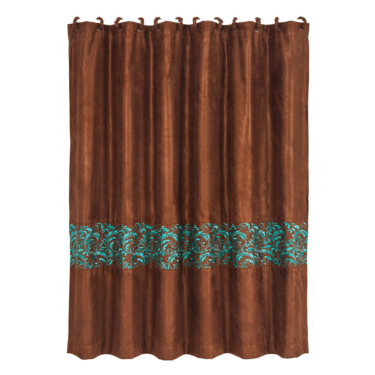 Western Scroll Shower Curtain