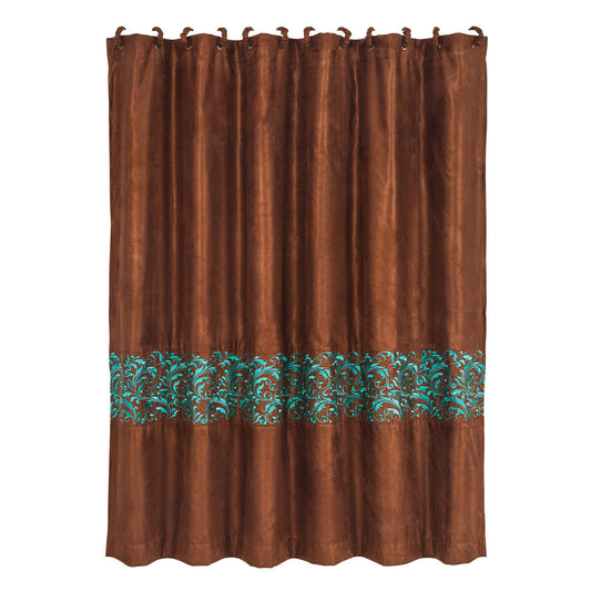 Western Scroll Shower Curtain