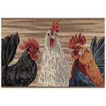 Rooster Roundup Floor Mat - 3 x 4