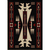 Horse Blanket Black Rug - 3 x 4