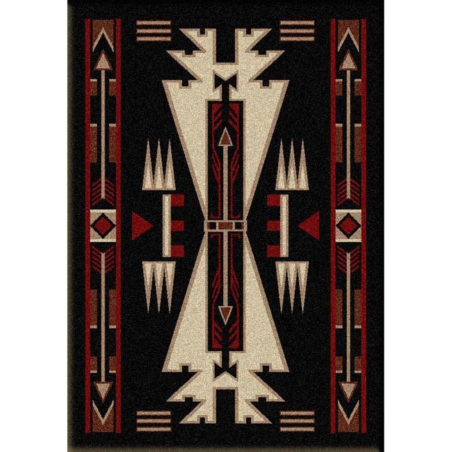 Horse Blanket Black Rug - 3 x 4