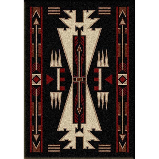 Horse Blanket Black Rug - 3 x 4