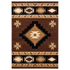 Star Vision Brown Rug - 3 x 4