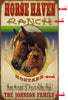 Horse Haven Ranch Sign - 14 x 24