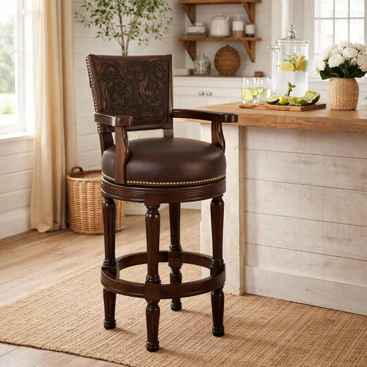 Westchester Leather Barstool