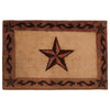 Chocolate Scrolls & Stars Bath Rug