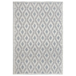 Gray Diamond Vines Rug - 5 x 7