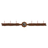 Round Old Silver Berry Concho 6 Hook Coat Rack