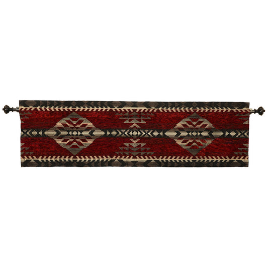 Gallop Claret Valance