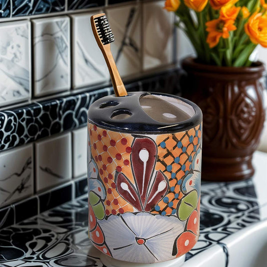 Yellow Skies Toothbrush Holder
