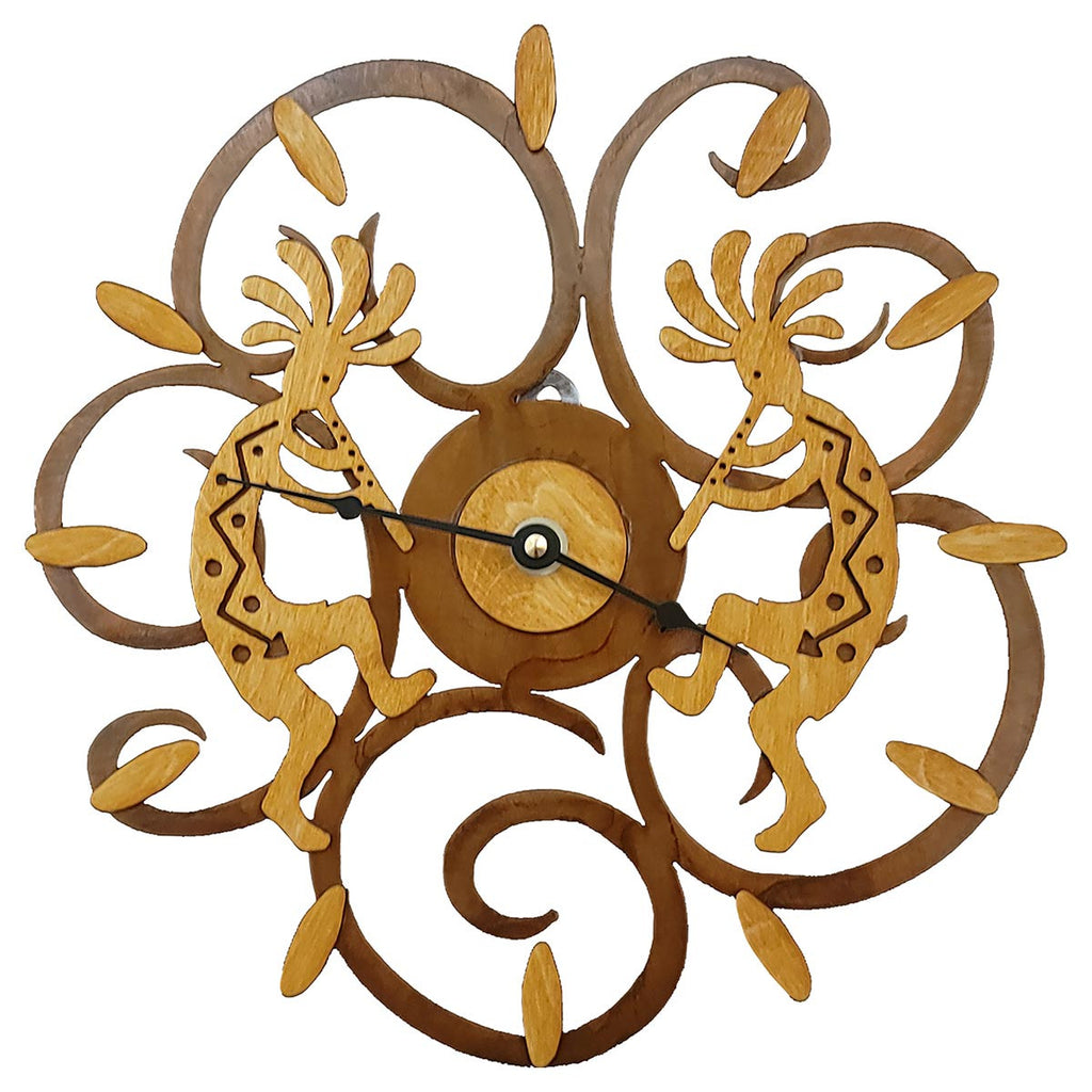 Kokopelli Pair Wall Clock