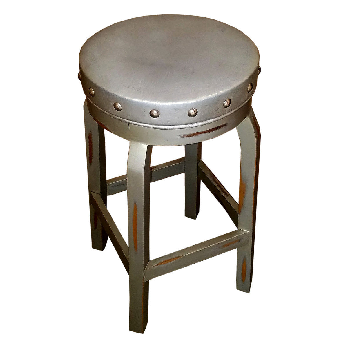 Charlotte Silver Barstool