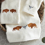 Buffalo Ridge Ivory Bath Towel - CLEARANCE