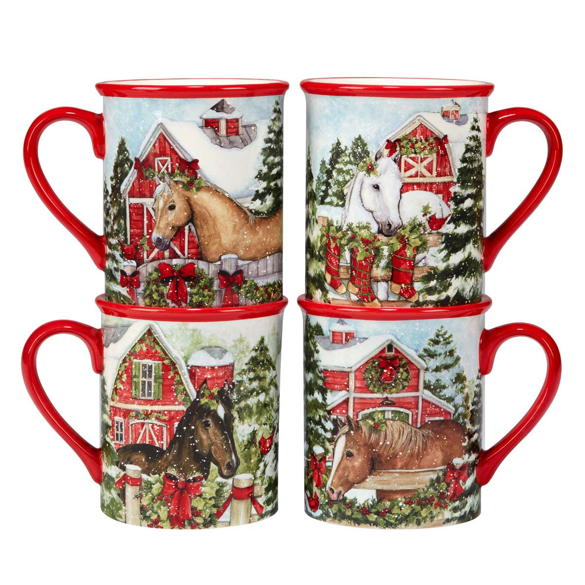 Holiday Haven Mugs - Set of 4