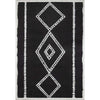 Triple Diamond Black Rug - 10 x 13
