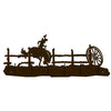 Bucking Bronc Scenic Six Hook Coat Rack