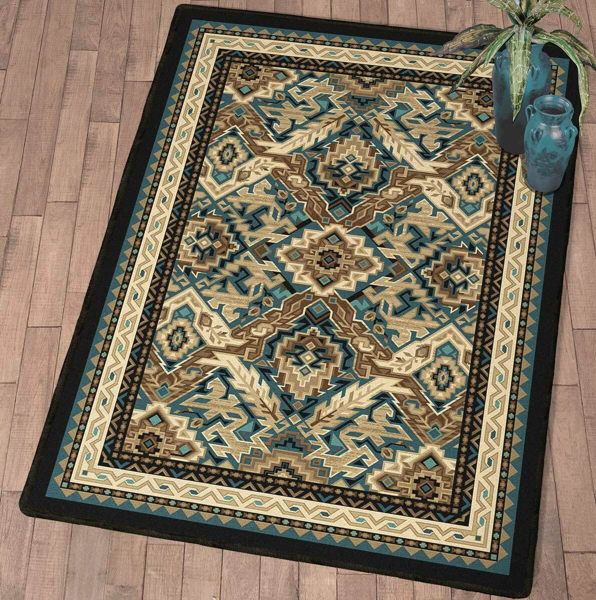 Horizon Mountain Rug - 8 Ft. Round | Lone Star Western Decor