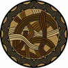 Hand Coiled Natural Rug - 8 Ft. Round