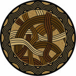 Hand Coiled Natural Rug - 8 Ft. Round