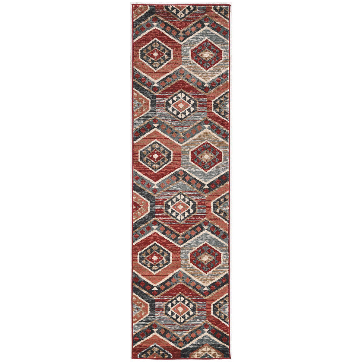 Wasatch Red Rug - 2 x 8