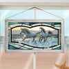 Horse Love Stained Glass Art