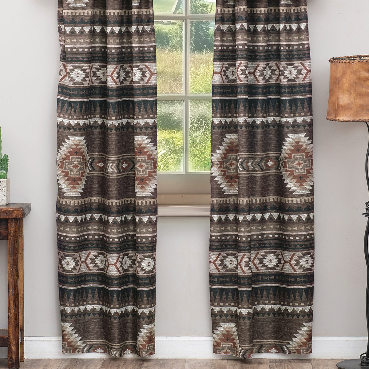 Highland Diamonds Southwest Lined Drapes - CLEARANCE