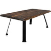 Lima Coffee Table with Blackstone Iron Legs - Jacobean Stain