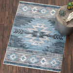 Desert Dusk Denim Rug - 8 x 10
