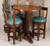 Reno Swivel Barstool - Turquoise