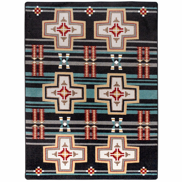 Grand River Black Rug - 5 x 8