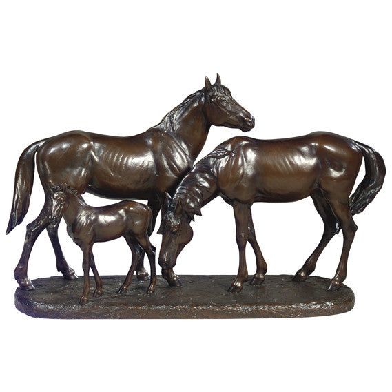 Remington Horse Family Sculpture