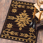 Desert Arrow Brown Rug - 2 x 7