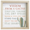 Wisdom Cactus Wall Art