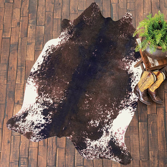 Tri-Color Faux Cowhide Rug